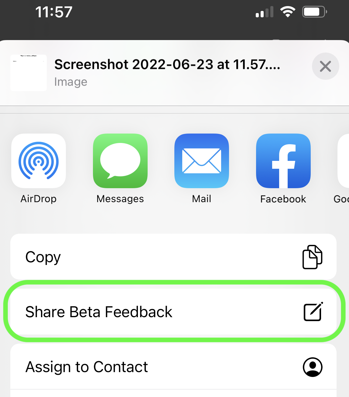 Share beta feedback with TestFlight
