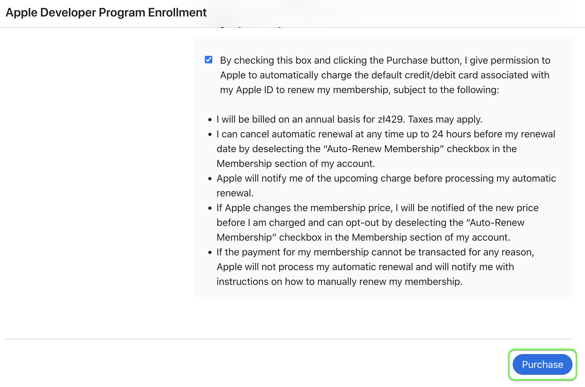Apple Developer Program Enrollment